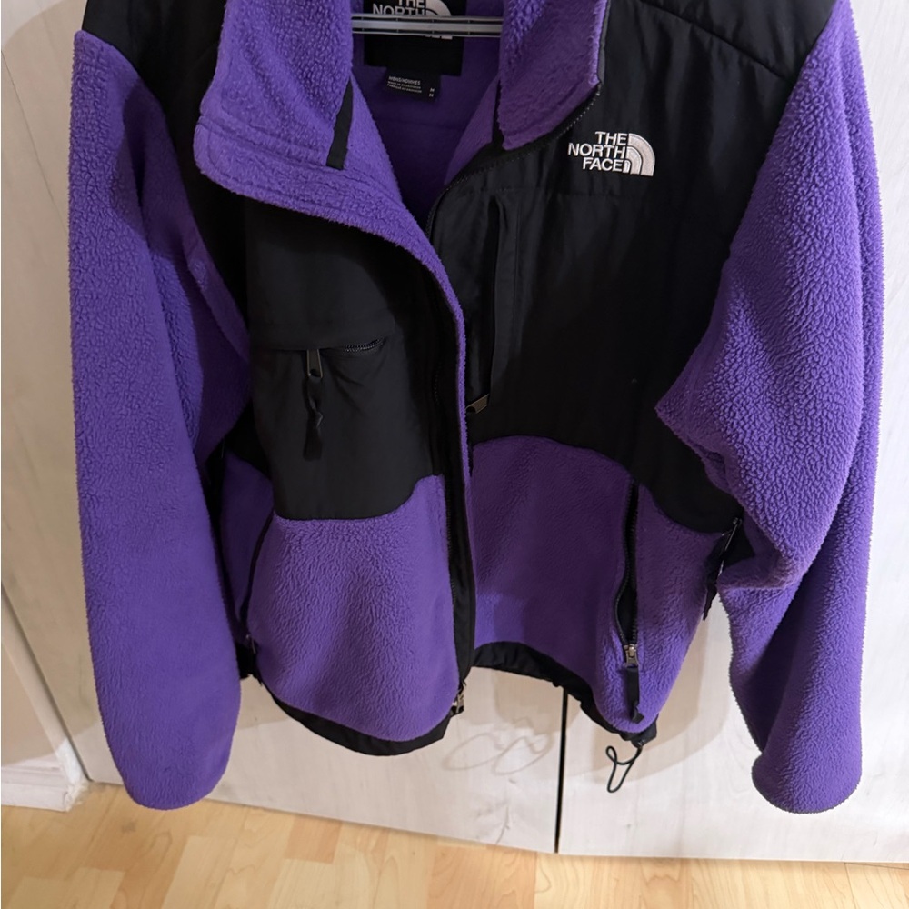 The North Face Black and Purple Fleece Jacket Denali